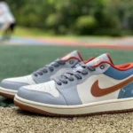 Air Jordan 1 Low FZ5045-091 Blue White Orange Denim Retro