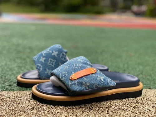 Louis Vuitton Comfort Denim Slides