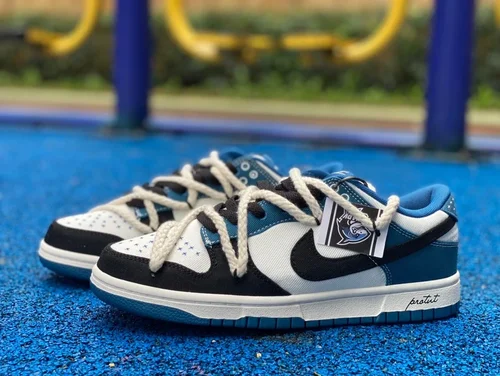 Nike Dunk Low Outdoor Style Black White Blue DV0834-101