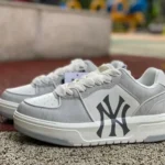 MLB White Grey NY Yankees Dad Shoes