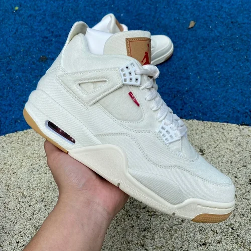 Levis x Air Jordan 4 AO2571-100 White