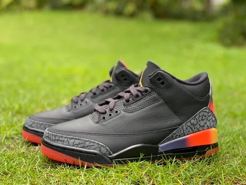 J Balvin x Air Jordan 3 FN0344-001 Black Rainbow