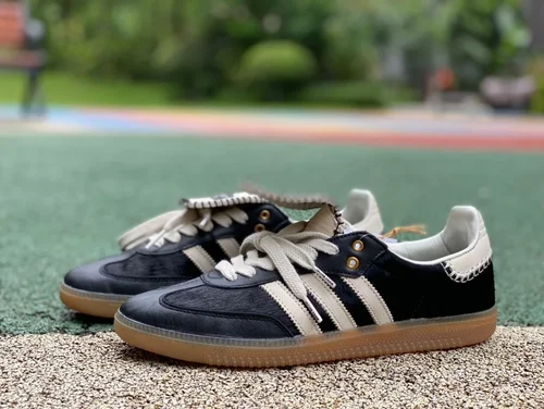 Wales Bonner x Adidas Samba Black Retro Sneakers IE0580