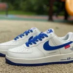 Supreme x Nike Air Force 1 White Blue BY YOU Fashion Sneakers