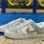 Nike Dunk x Louis Vuitton White Grey Suede Retro Sneakers CR8033-503