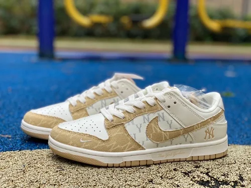 Nike Dunk x Louis Vuitton White Brown Retro Sneakers DQ1098-346