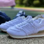 New Balance x MU MU 574 Pure White Pure Original Low-Top Casual Shoes