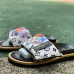 Louis Vuitton Pool Pillow Comfort White Black Slides