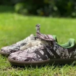 Wales Bonner x Adidas Samba Snake Print Retro Sneakers