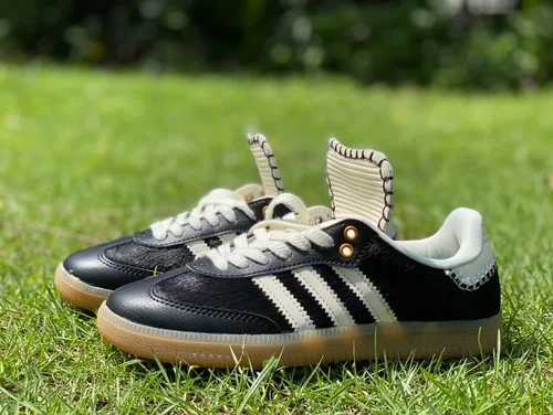 Wales Bonner x Adidas Samba Black White Retro Sneakers