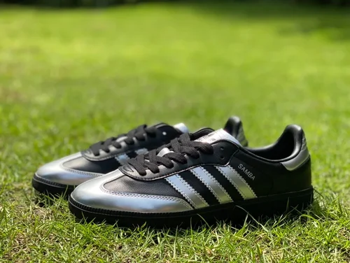 Wales Bonner x Adidas Samba Black Silver Retro Sneakers