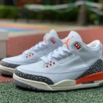 Air Jordan 3 Georgia Peach CK9246-121 White Red Grey