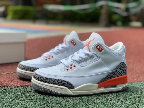 Air Jordan 3 Georgia Peach CK9246-121 White Red Grey