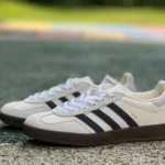 Adidas Gazelle Indoor Beige Black Retro Sneakers IH8548