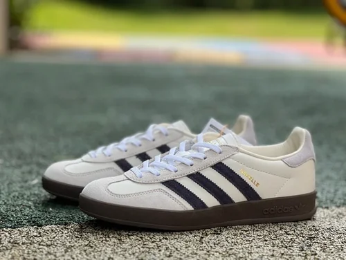 Adidas Gazelle Indoor Beige Black Retro Sneakers IH8548