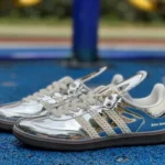 Wales Bonner x Adidas Samba Liquid Silver Retro Sneakers IG8181