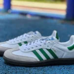 Adidas Samba OG White Green Retro Sneakers IG1024