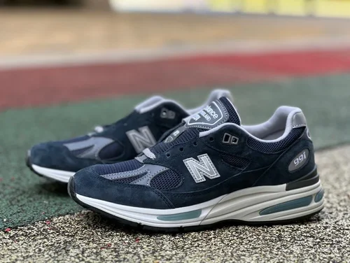 New Balance 991V2 Navy Blue Retro Running Shoes U991NV2