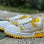 Louis Vuitton Trainer Maxi White Yellow