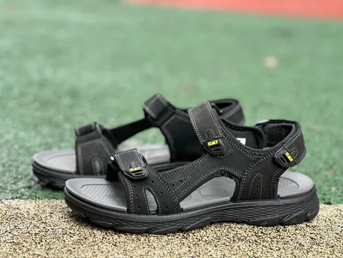 Caterpillar Black Grey Sandals - CAT Progressor Web Bold Outdoor Sandals