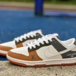 Nike Dunk x Louis Vuitton White Brown Grey Retro Sneakers DQ1098-356