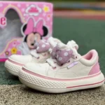 Disney x OLD ORDER Mickey Mouse Low-Top Canvas Shoes White Pink