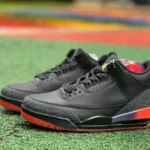 J Balvin x Air Jordan 3 FN0344-001 Black Rainbow