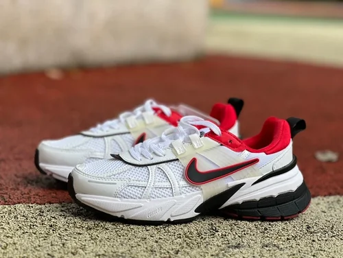 Nike V2K Run White Black Red Retro Sneakers HF0120-100