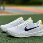 Nike Kobe 8 Protro Lakers Home - White Purple Basketball Shoes