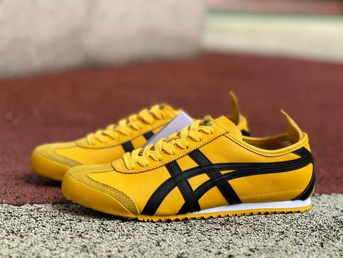 Onitsuka Tiger Mexico 66 Low-Top Sneakers in Yellow & Black