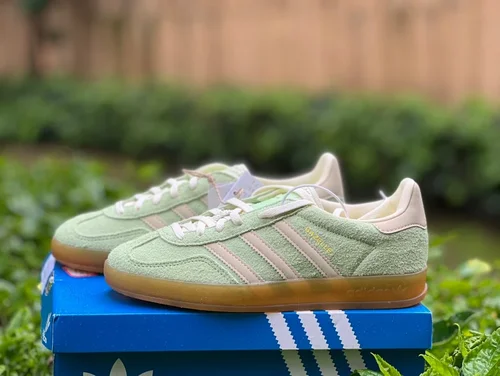 Adidas Gazelle Indoor Green Pink Retro Sneakers IE2948