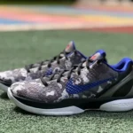 Nike Zoom Kobe 6 Camo - Black Blue Camo Basketball Shoes