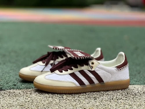 Wales Bonner x Adidas Samba White Brown Retro Sneakers IE0586