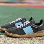 Valentino UPVILLAGE Leather Sneakers in Black & Blue