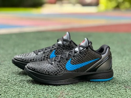 Nike Zoom Kobe 6 - Black Blue Basketball Shoes