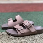 Balenciaga Grey Brown Slides Vintage Dad Shoes