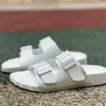 Balenciaga White Slides Vintage Dad Shoes