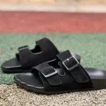 Balenciaga Black Slides Vintage Dad Shoes