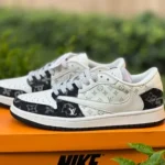 Louis Vuitton x Air Jordan 1 Low SJ2068-008 White Black