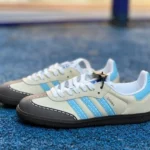 Adidas Samba Vlad Beige Blue Black Retro Sneakers IG1024