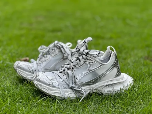 Balenciaga 3XL Silver White Transparent Pure Original Vintage Dad Shoes