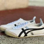 Onitsuka Tiger Mexico 66 Low-Top Sneakers in White Grey & Black