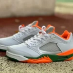 Air Jordan 5 FQ1293-018 White Orange Green