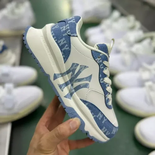 MLB White Blue Chunky Liner Casual Shoes