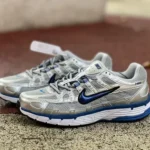 Nike P-6000 White Blue Silver Retro Running Shoes BV1021-001