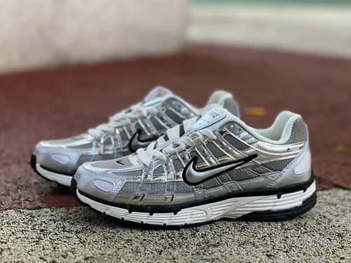 Nike P-6000 Liquid Silver Retro Running Shoes CN0149-001