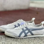 Onitsuka Tiger Mexico 66 Low-Top Sneakers in Beige & Grey