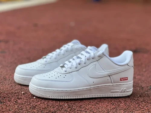 Supreme x Nike Air Force 1 White Red CU9225-101