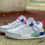 Jordan Spizike LOW "DONGDAN" in White Green Blue and Pink