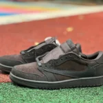 Travis Scott x Air Jordan 1 Low Golf DM7866-202 Black Wine Red Reverse Swoosh